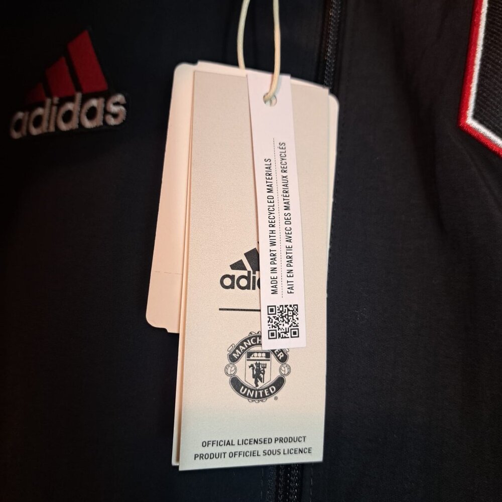 Adidas Manchester United Reversible Anthem Jacket HT1997 Men’s Size S NWT $110‎ - Picture 9 of 9